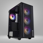 Revenger BOMBER MESH RGB Mid Tower Black ATX Gaming Desktop Casing