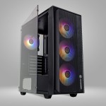 Revenger BOMBER MESH RGB Mid Tower Black ATX Gaming Desktop Casing