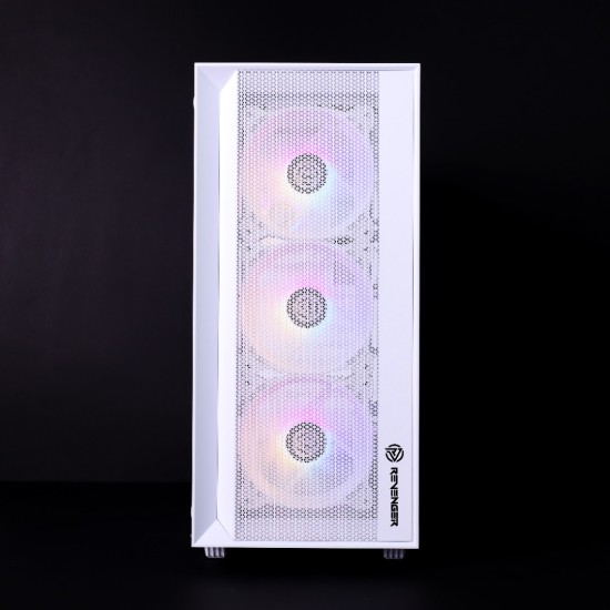 Revenger BOMBER MESH RGB Mid Tower WHITE ATX Gaming Desktop Casing