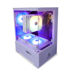 Revenger Ice Cool Mini Micro ATX Gaming Casing Controlled by Switch White Revenger Ice Cool Mini Micro ATX Gaming Casing Controlled by Switch White