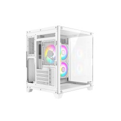Revenger Air Tank Mini ARGB Infinity Fan White Gaming Casing (Tempered Glass Curved Window)