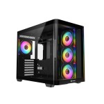 Revenger Air Tank BTF 4 ARGB Infinity Fan Black Gaming Casing (Curved Tempered Glass Window)