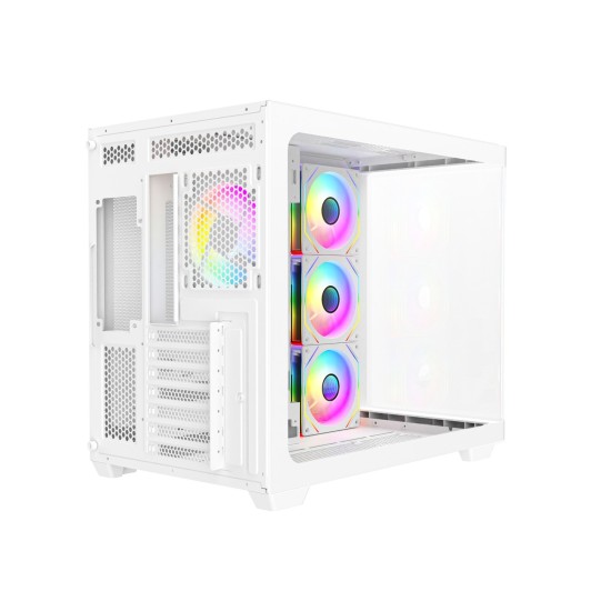 Revenger Air Tank BTF 4 ARGB Infinity Fan White Gaming Casing (Curved Tempered Glass Window)