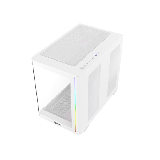 Revenger Air Tank BTF 4 ARGB Infinity Fan White Gaming Casing (Curved Tempered Glass Window)