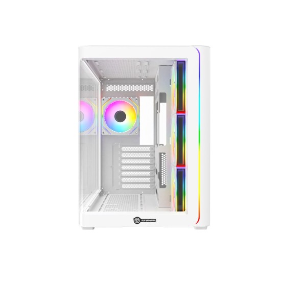 Revenger Air Tank BTF 4 ARGB Infinity Fan White Gaming Casing (Curved Tempered Glass Window)