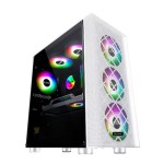 Revenger Game 6 Tempered Glass Mid Tower Gaming Case White