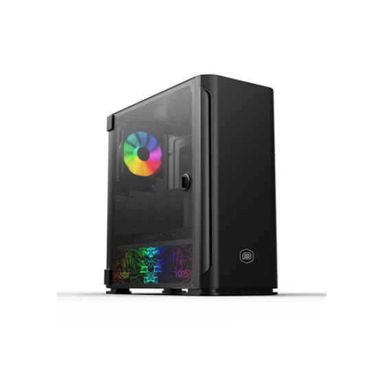 Revenger Bit Force Mid Tower Argb Gaming Pc Case Galaxy