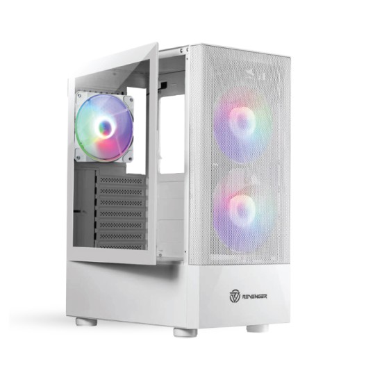 Revenger GHOST 2 Mid Tower RGB ATX Gaming Case White