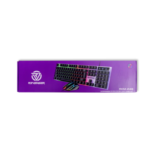 Revenger RKM-24G Seven Colour Light Game Set BK Keyboard & Mouse Combo