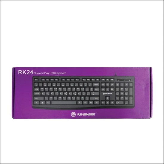 REVENGER RK 24 Black USB Keyboard with Bangla