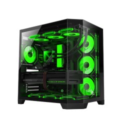 Revenger Air Box 7 ARGB Infinity Fans with Remote Controller Full Tower Black Desktop Gaming Case (Tempered Glass Window)